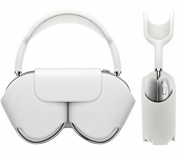 Buy AirPods Max Over Ear Headphones with Case, 1:1 Premium Copy, iPhone & Android Compatible, Bluetooth 5.0, Microphone, Memory Foam Earpads, Snap Shop